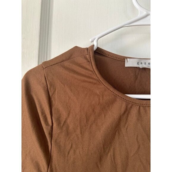 Gaze Women’s size small brown top - Picture 3 of 5